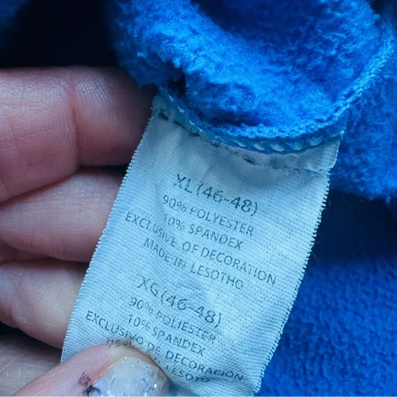 Hind running shirt mock turtle neck XL blue mens long sleeve - Picture 5 of 9